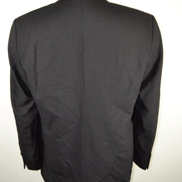 Pronto Uomo 42R Sport Coat Blazer Suit Jacket Blac - Picture 4 of 8